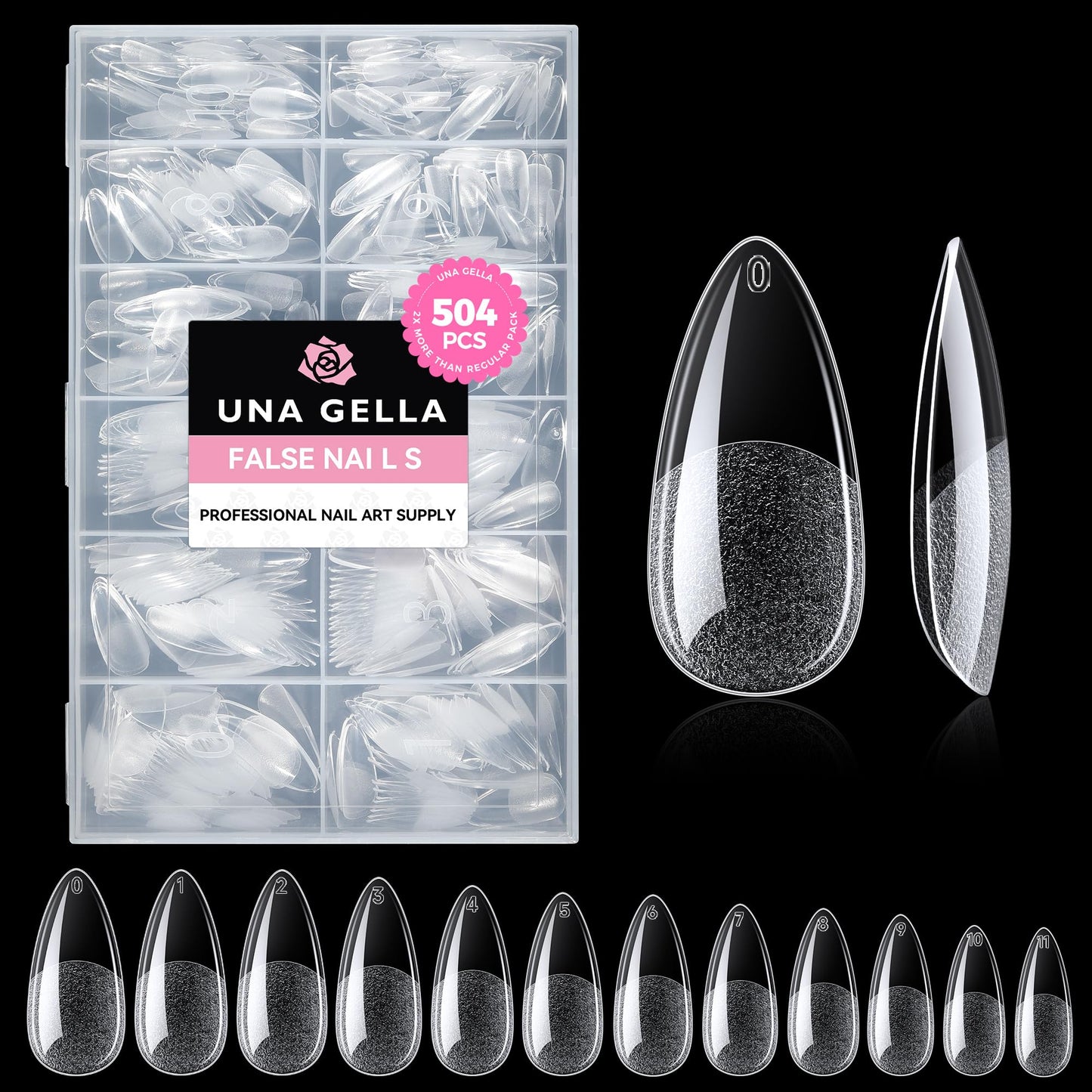 UNA GELLA Solid Gel Nail Glue (40ml) - Strong, Soak-Off Glue for Acrylic, Press-On & Gelly Tips - Lamp Curing Needed