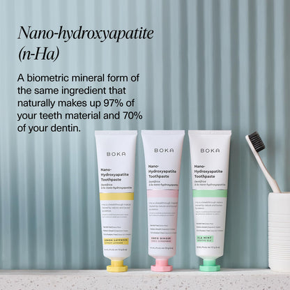 Boka Fluoride-Free Toothpaste with Nano Hydroxyapatite (n-Ha) - Sensitive Teeth, Ela Mint