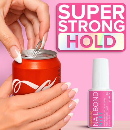 NYK1 NailBond Super Strong Brush On Nail Glue | Press Ons & Acrylics