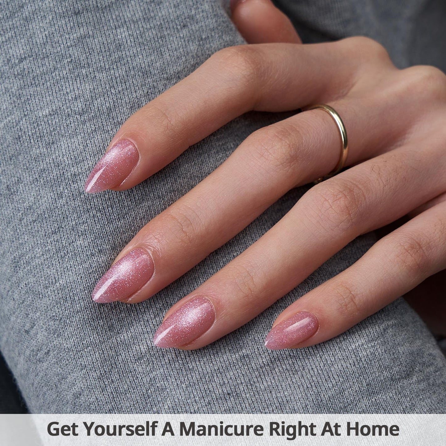 BTArtbox Soft Gel Press On Nails: Short Square Ombre | Vanilla Cream