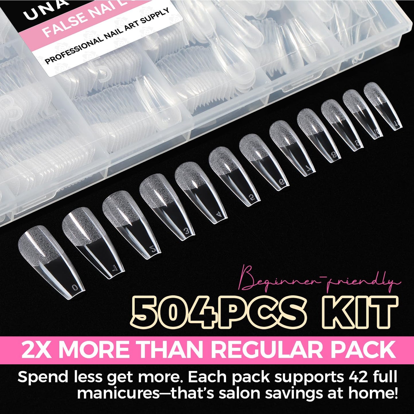 UNA GELLA Solid Gel Nail Glue (40ml) - Strong, Soak-Off Glue for Acrylic, Press-On & Gelly Tips - Lamp Curing Needed