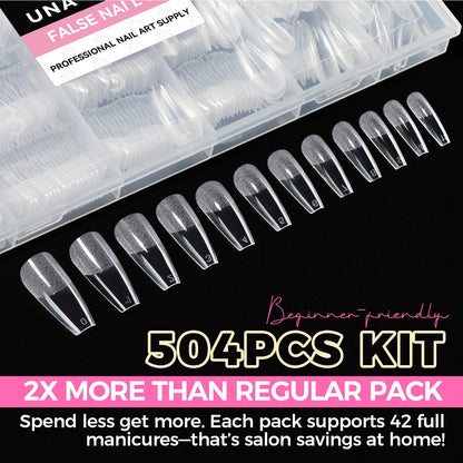 UNA GELLA Solid Gel Nail Glue (40ml) - Strong, Soak-Off Glue for Acrylic, Press-On & Gelly Tips - Lamp Curing Needed