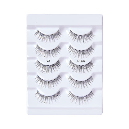 KISS So Wispy, False Eyelashes, 'Style #11', 12mm, Includes 5 Pairs Of Lashes, Easy to Apply, Reusable Lash Clusters