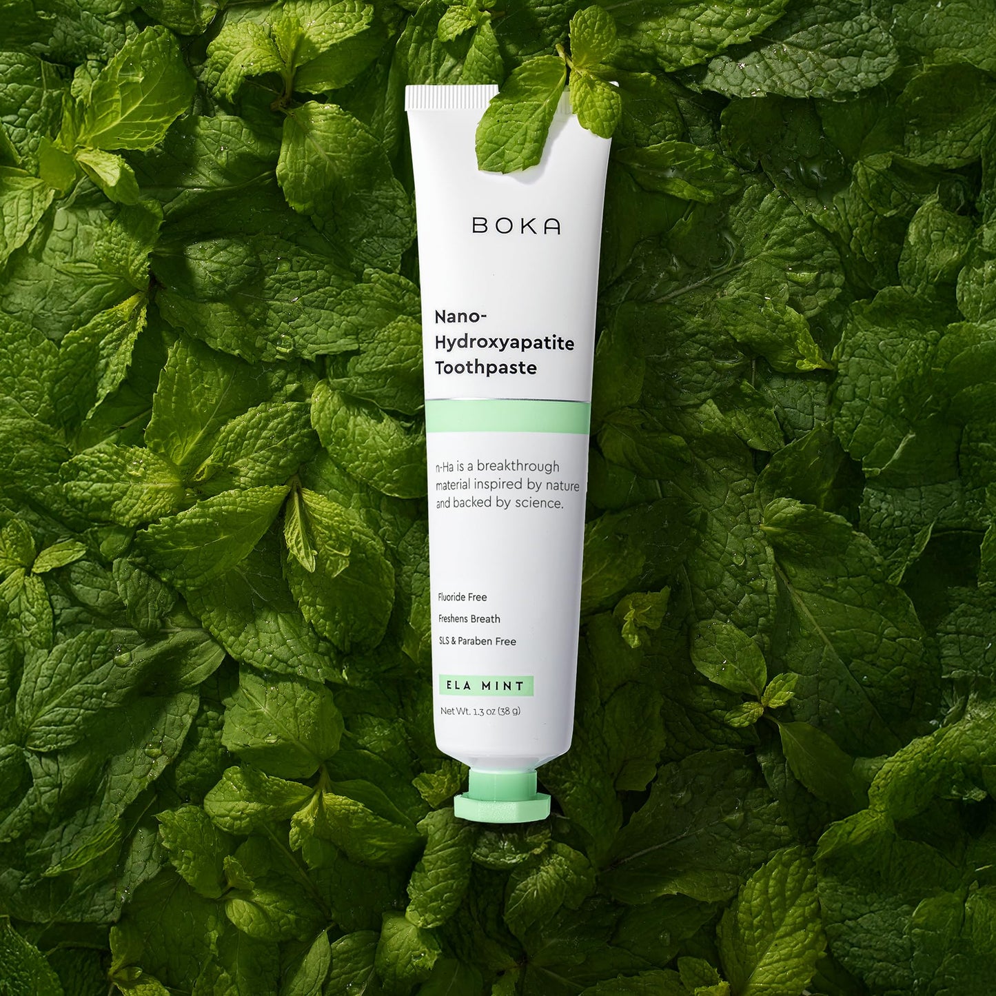 Boka Fluoride-Free Toothpaste with Nano Hydroxyapatite (n-Ha) - Sensitive Teeth, Ela Mint