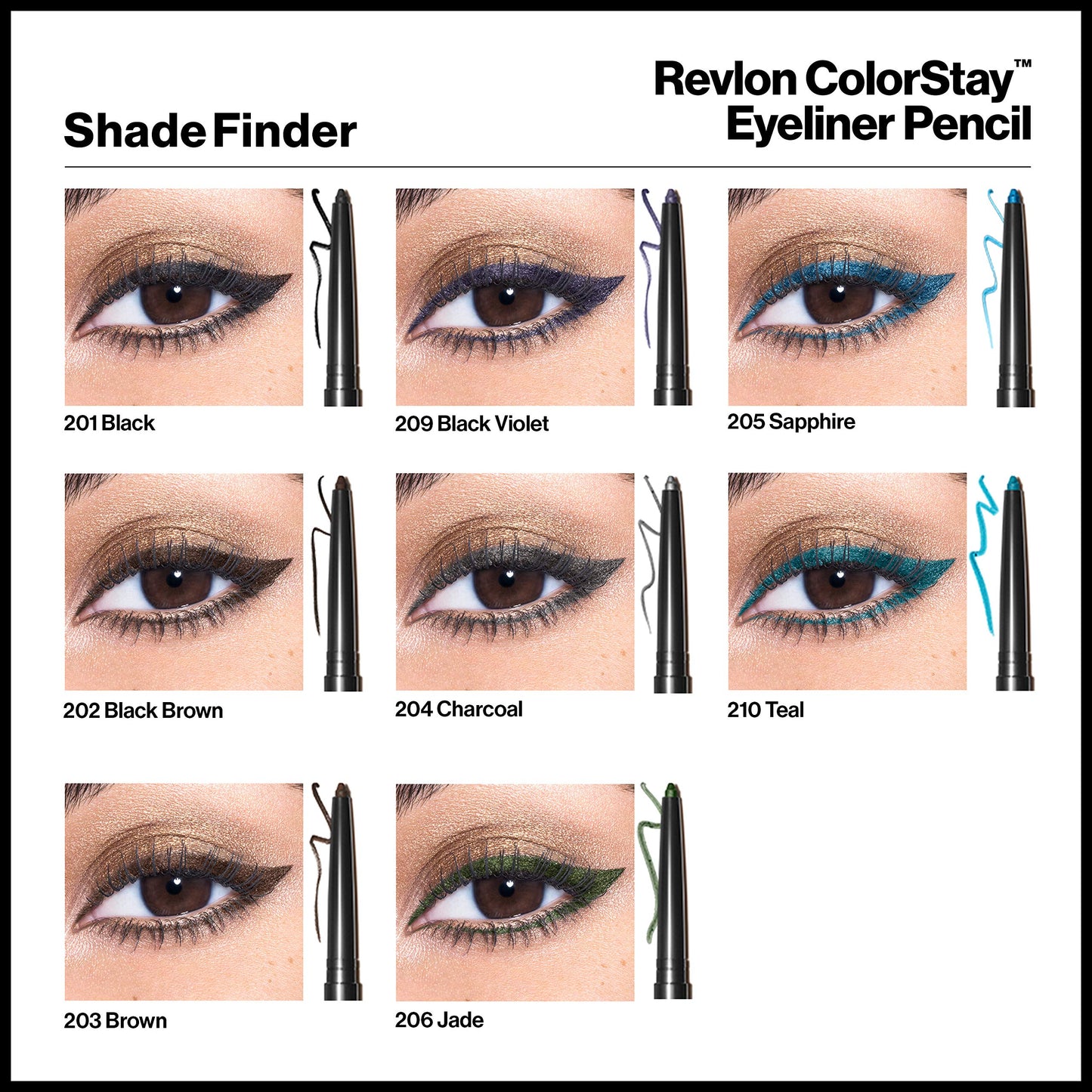 Revlon ColorStay Waterproof Eyeliner Pencil: 24HR Black Brown