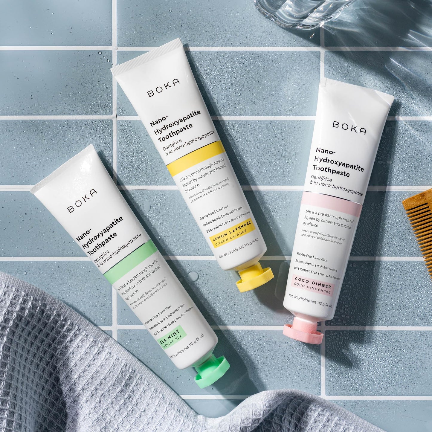 Boka Fluoride-Free Toothpaste with Nano Hydroxyapatite (n-Ha) - Sensitive Teeth, Ela Mint