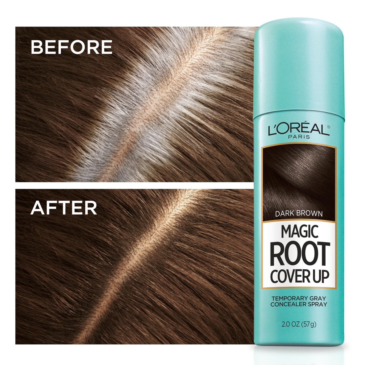 L'Oreal Magic Root Cover Up: Temporary Gray Concealer, Dark Brown