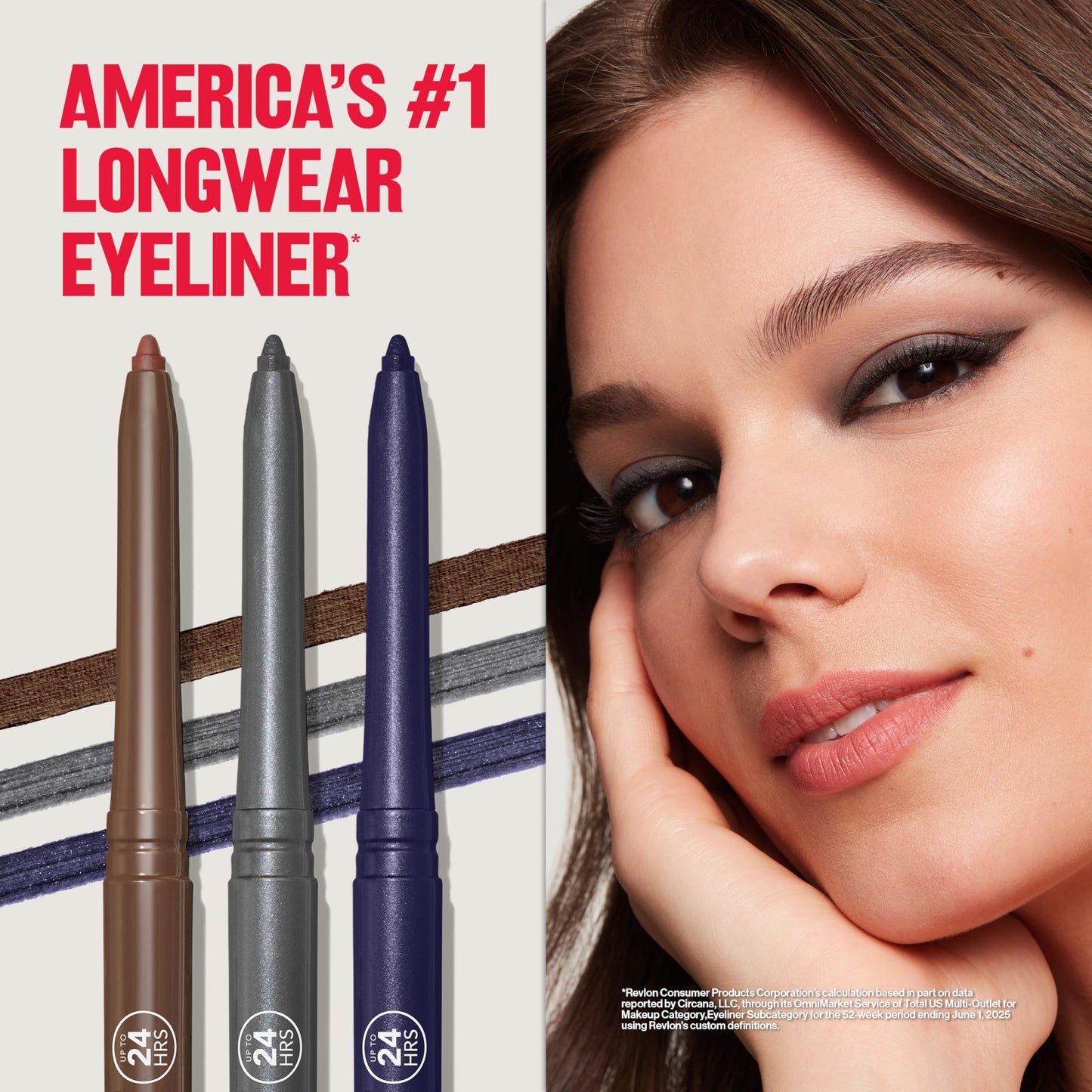 Revlon ColorStay Waterproof Eyeliner Pencil: 24HR Black Brown
