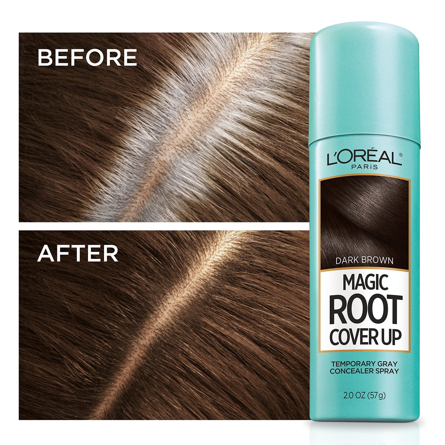 L'Oreal Magic Root Cover Up: Temporary Gray Concealer, Dark Brown