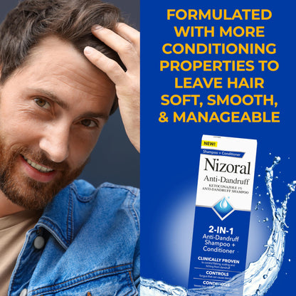 Nizoral Anti-Dandruff Shampoo - 1% Ketoconazole - Clinically Proven Relief for Flaking, Scaling & Itching (7 Fl Oz)