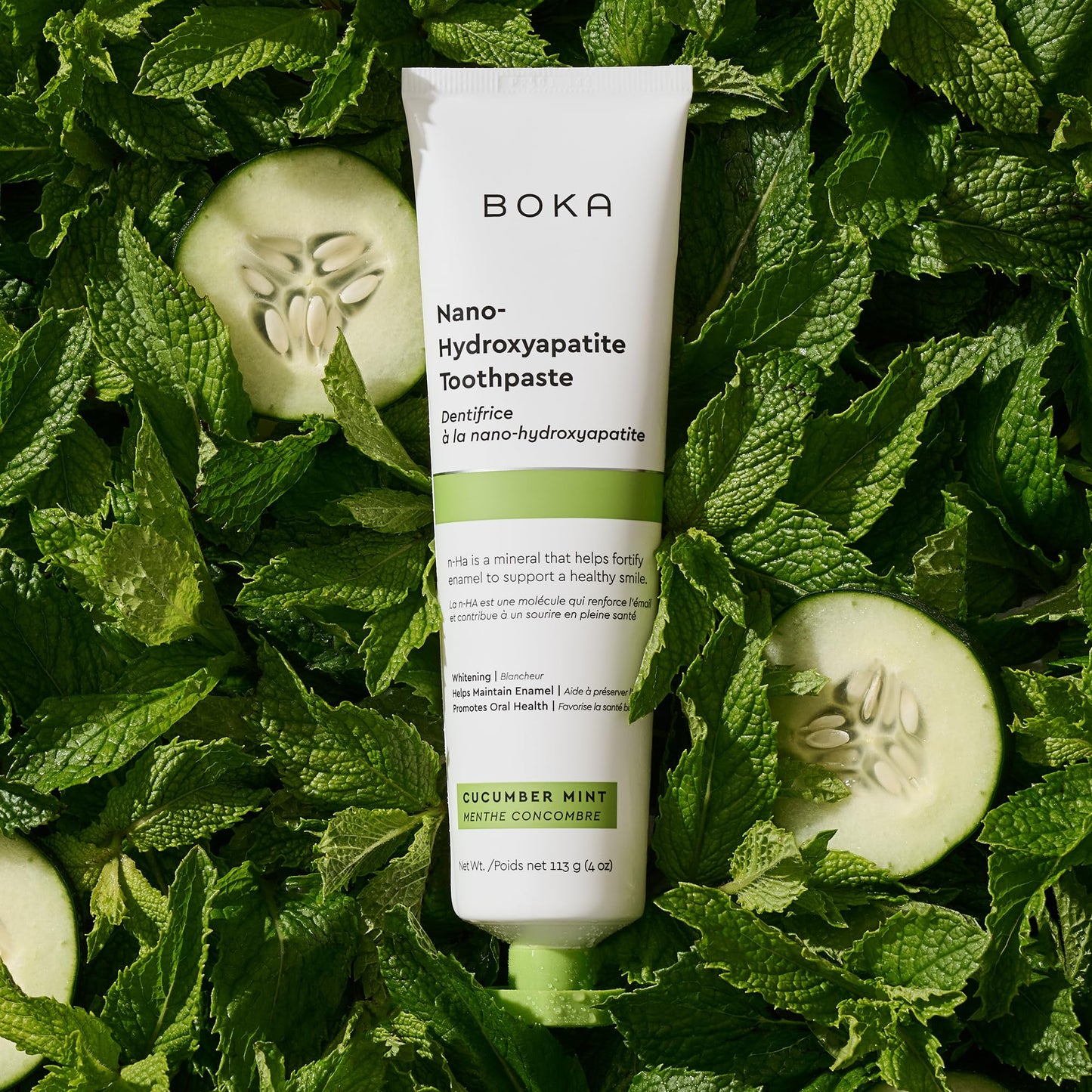 Boka Fluoride-Free Toothpaste with Nano Hydroxyapatite (n-Ha) - Sensitive Teeth, Ela Mint
