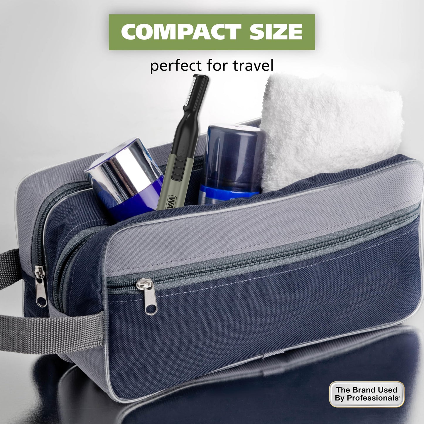 Wahl Micro Groomsman Personal Trimmer - Nose, Ear, Eyebrow & Facial Hair Detailer, Hygienic Heads